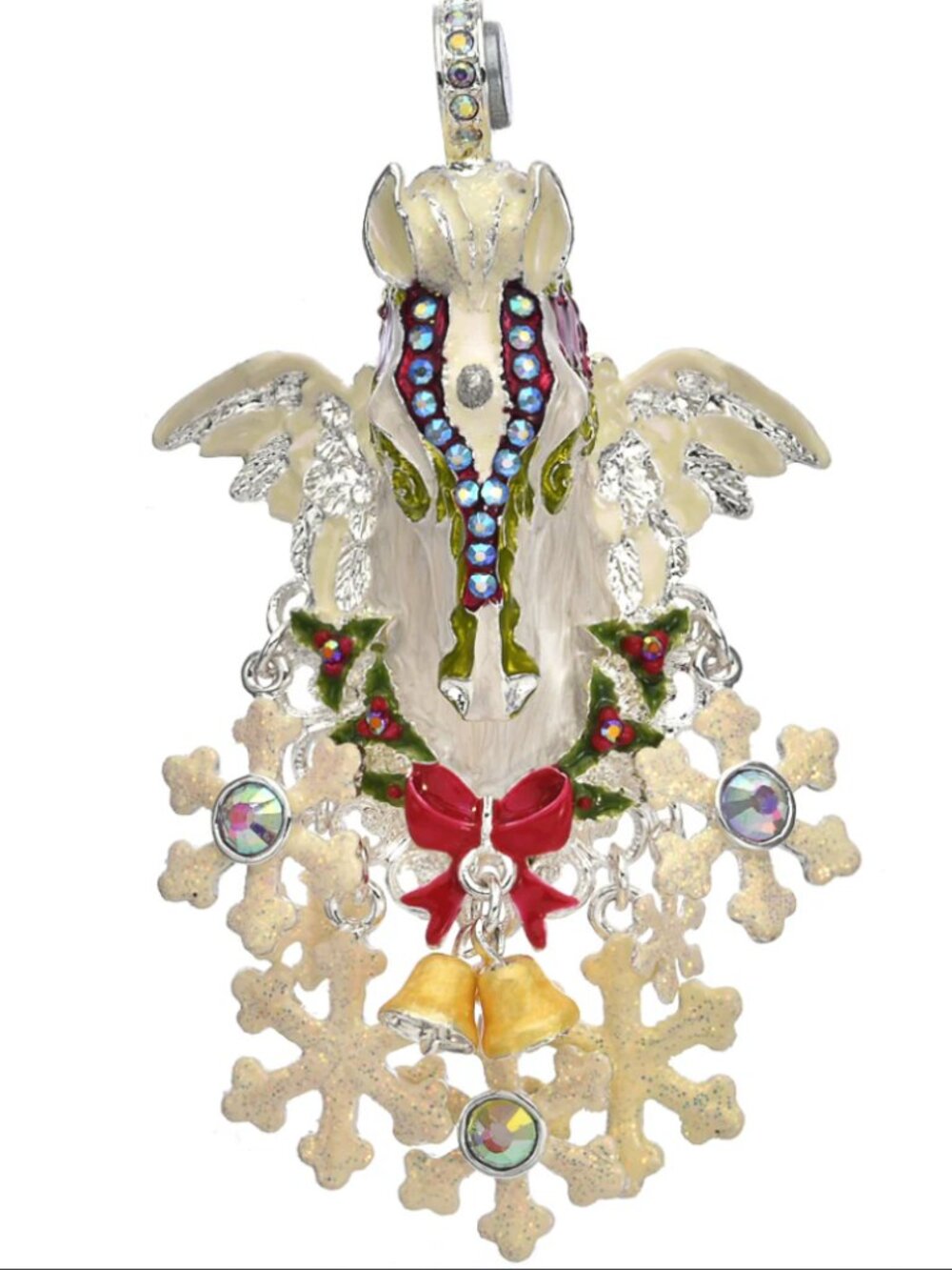 KIRKS FOLLY CHRISTAMS CLOUDWALKER SNOWFLAKES MAGNETIC ENHANCER PENDANT